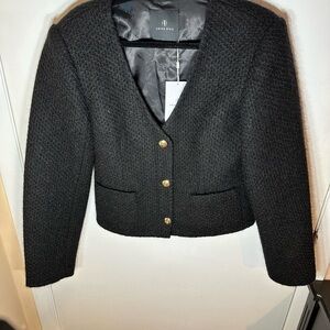 Anine Bing Black  with Gold Buttons